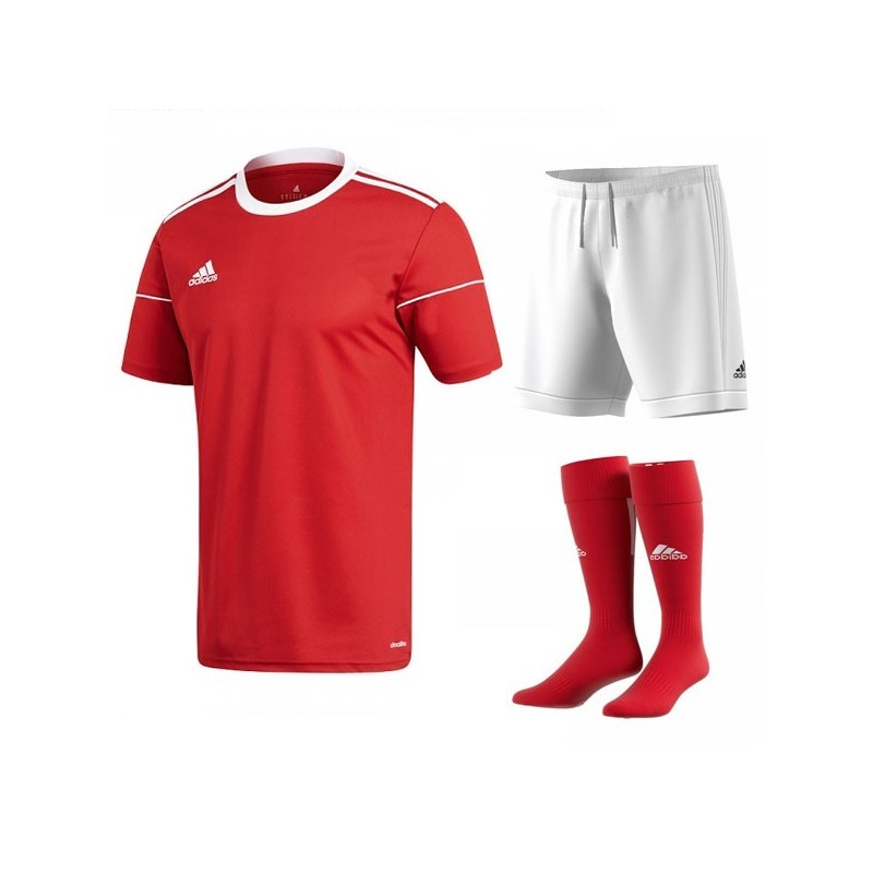 Komplet Adidas Squadra 17 Set Czerwony/Biały