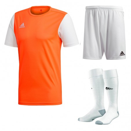 Komplet Junior Adidas Estro 19 Set Pomarańczowy/biały