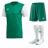 Komplet Junior Adidas Estro 19 Set Zielony/Biały