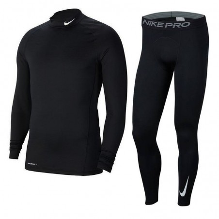 Komplet termoaktywny Nike Pro Warm Czarny