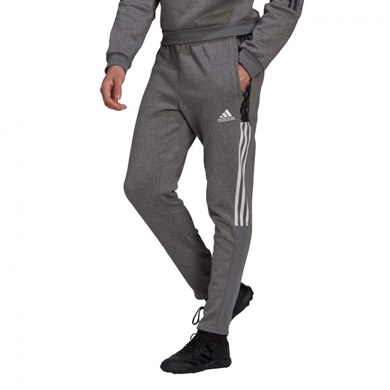 Dres bawełniany Adidas Tiro 21 Sweat Szary