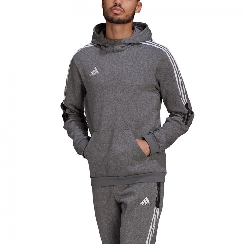 Dres bawełniany Adidas Tiro 21 Sweat Szary