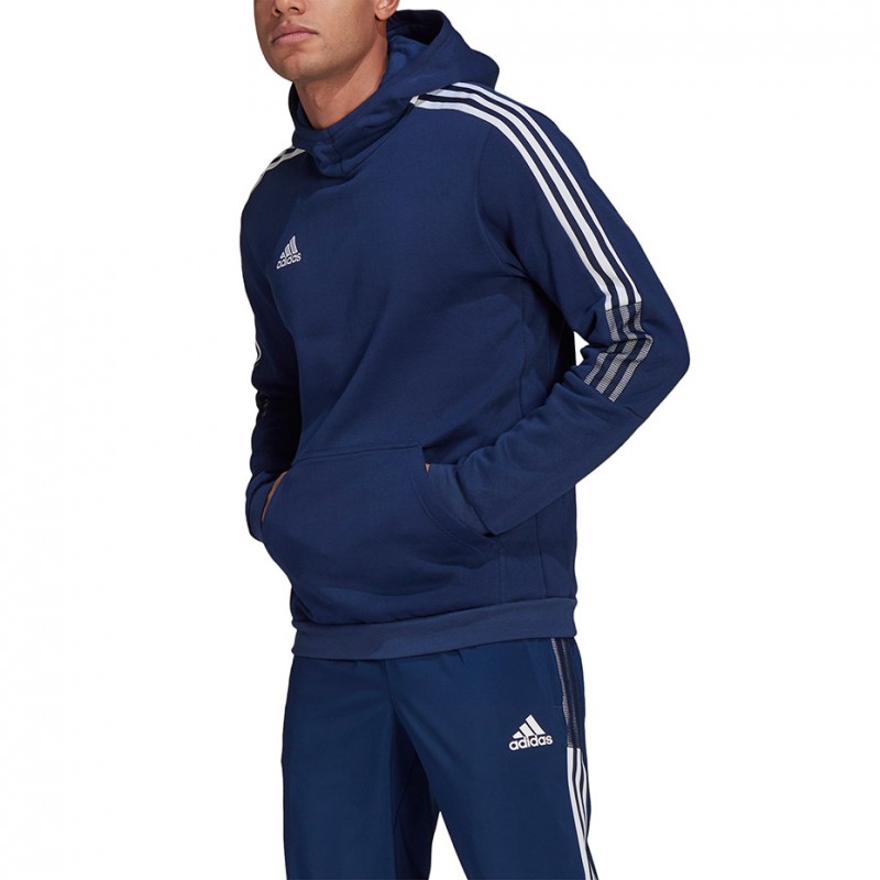 Dres bawełniany Adidas Tiro 21 Sweat Granatowy