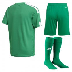 Strój piłkarski dla dzieci Adidas JR Squadra 21 Zielony