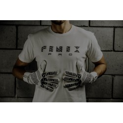 Rękawice Football Masters FENIX Pro White Contact