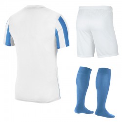 Strój piłkarski Nike Striped Division IV Biały/Błękit