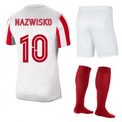 Strój piłkarski Nike Striped Division IV Czerwony/Czarny