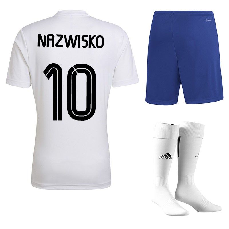 Zestaw piłkarski Adidas Entrada 22 Biały