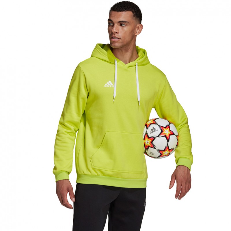 Męska bluza Adidas Entrada 22 Hoody Limonkowa HC5083