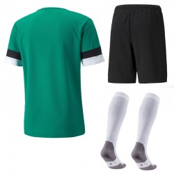 Komplet piłkarski Puma teamRISE zielony-Czarny 1
