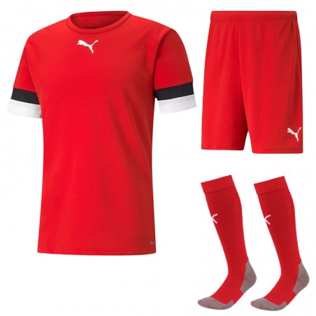 Komplet piłkarski Puma teamRISE czerwony