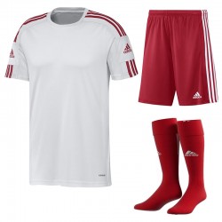 Komplet piłkarski Adidas Squadra 21 Biały-Czerwony