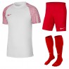 Strój piłkarski Nike Dri-Fit Academy Biały-Czerwony