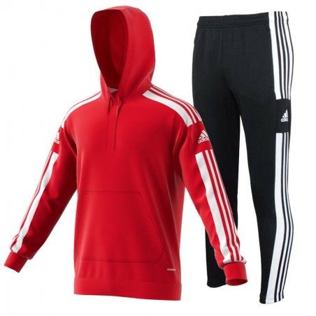 Dres treningowy z kapturem Adidas Squadra 21 Training Czerwony/Czarny