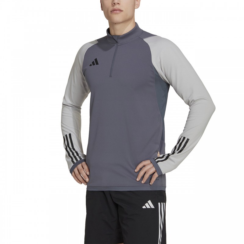 Dres piłkarski Adidas Tiro 23 Competition Training 1/4 Zip Szary/Czarny