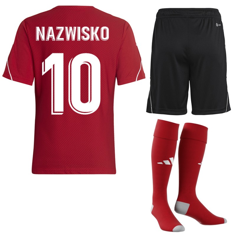 Strój piłkarski dla dzieci Adidas Tiro 23 League Czerwony/Czarny