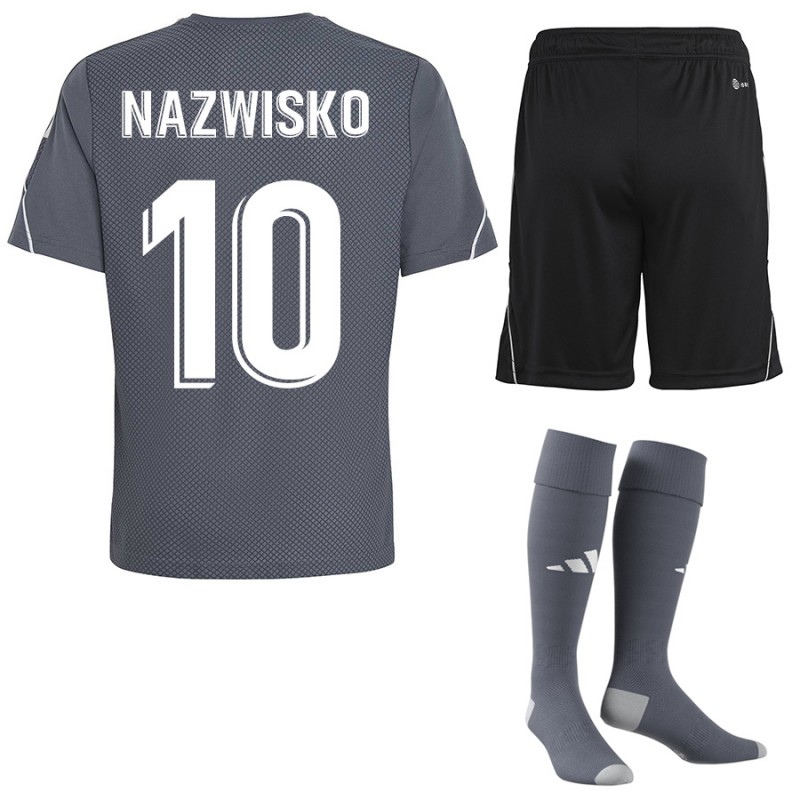 Strój piłkarski dla dzieci Adidas Tiro 23 League Szary/Czarny