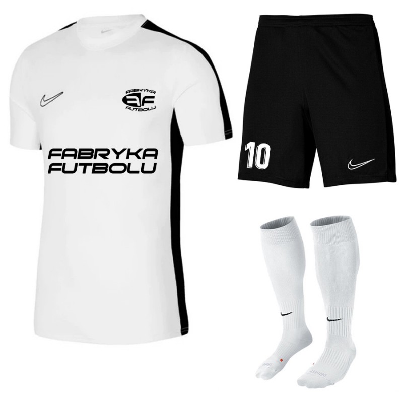 Komplet piłkarski Nike Academy 23 Biały/Czarny