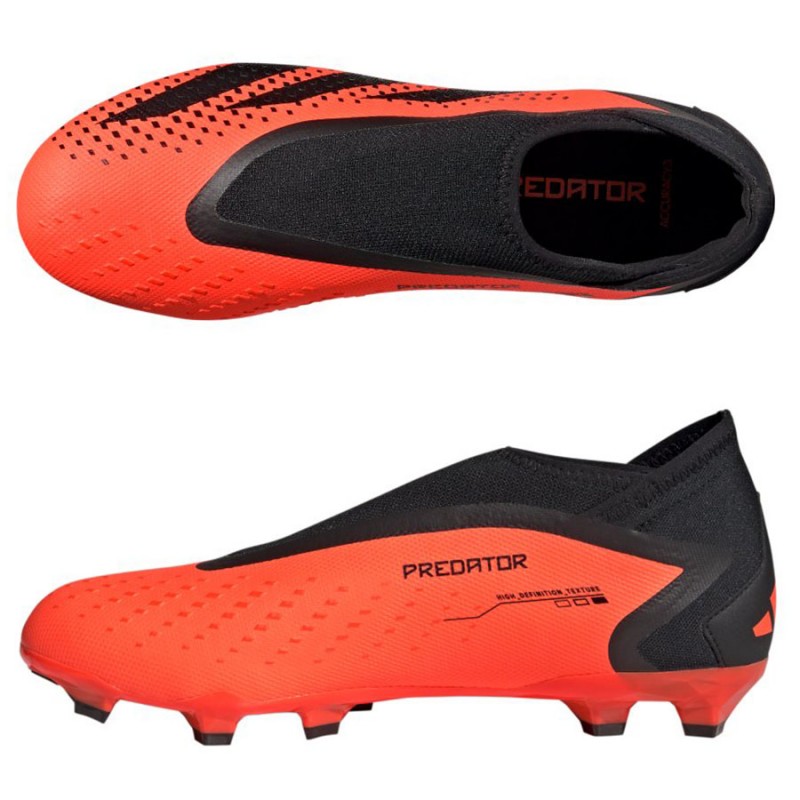 Buty piłkarskie (korki) bez sznurówek Adidas PREDATOR ACCURACY.3 FG LL GW4595