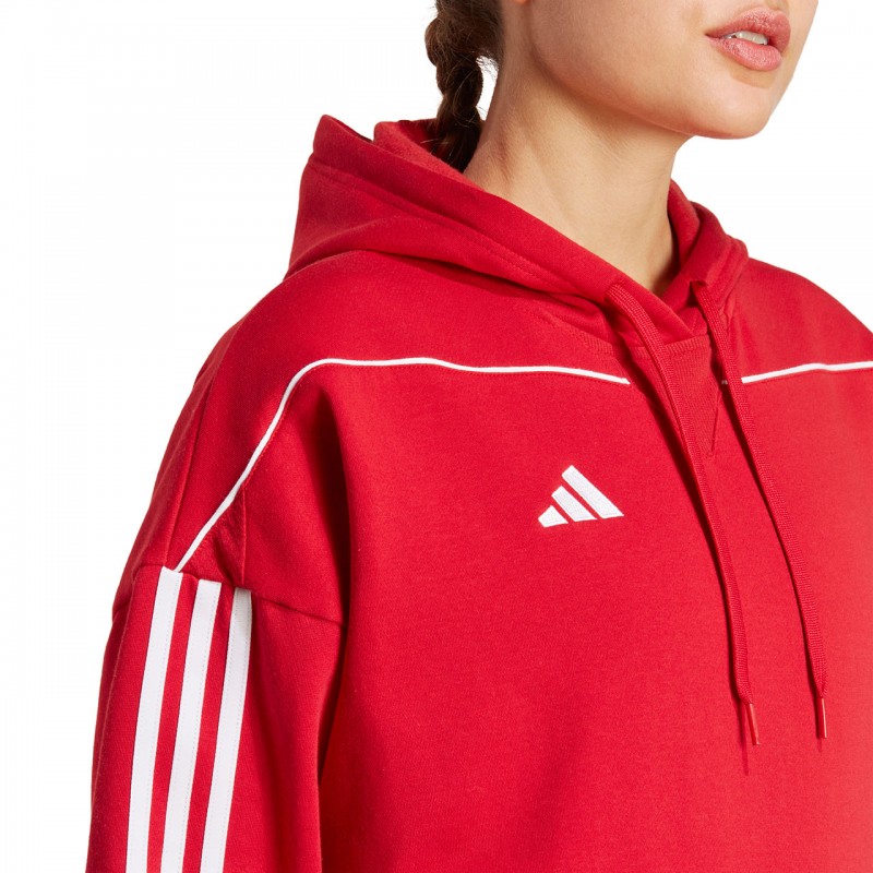 Dres damski komplet Adidas Tiro 23 League Sweat Czerwony/Czarny