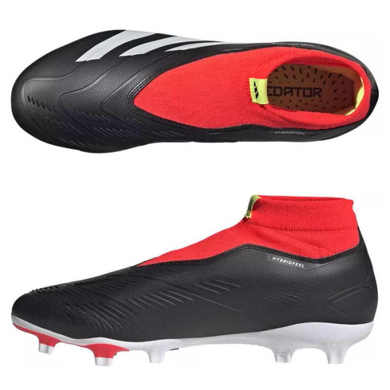 Buty piłkarskie (korki) bez sznurówek Adidas Predator League LL FG IG7768