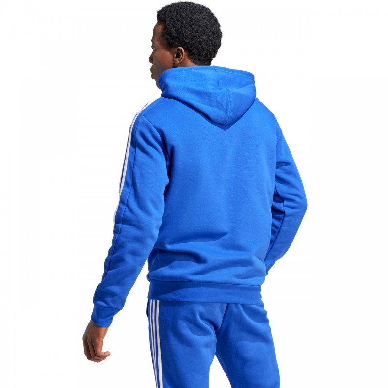 Bluza bawełniana Adidas Essentials Fleece 3-Stripes Hoodie IJ8934