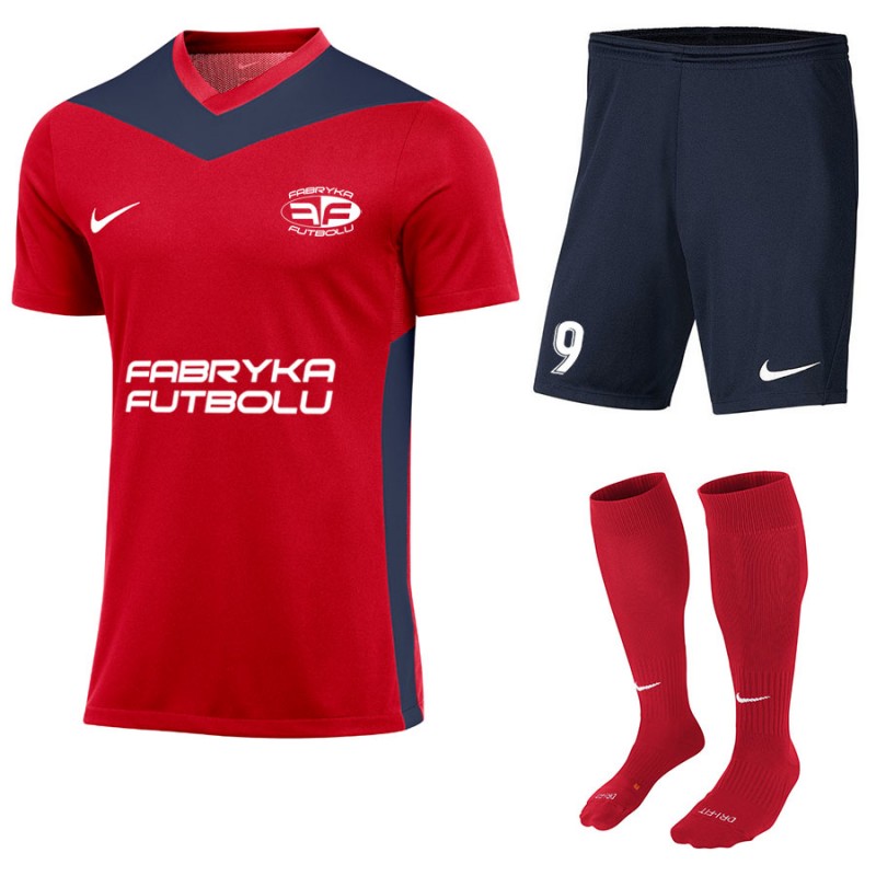 Strój piłkarski Nike Park Derby IV Czerwony/Granatowy