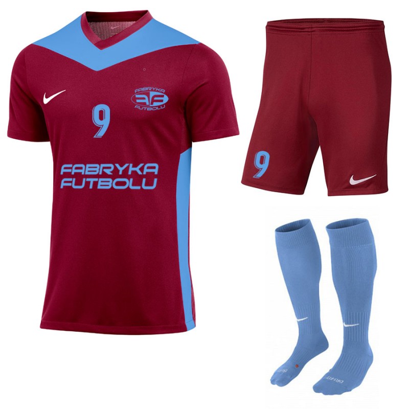 Strój piłkarski Nike Park Derby IV Bordowy/Błękitny