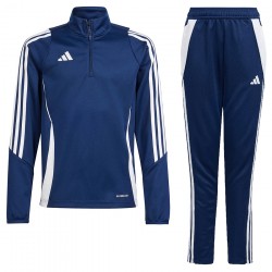 Dres piłkarski dla dzieci Adidas Tiro 24 Training 1/2 Zip Granatowy