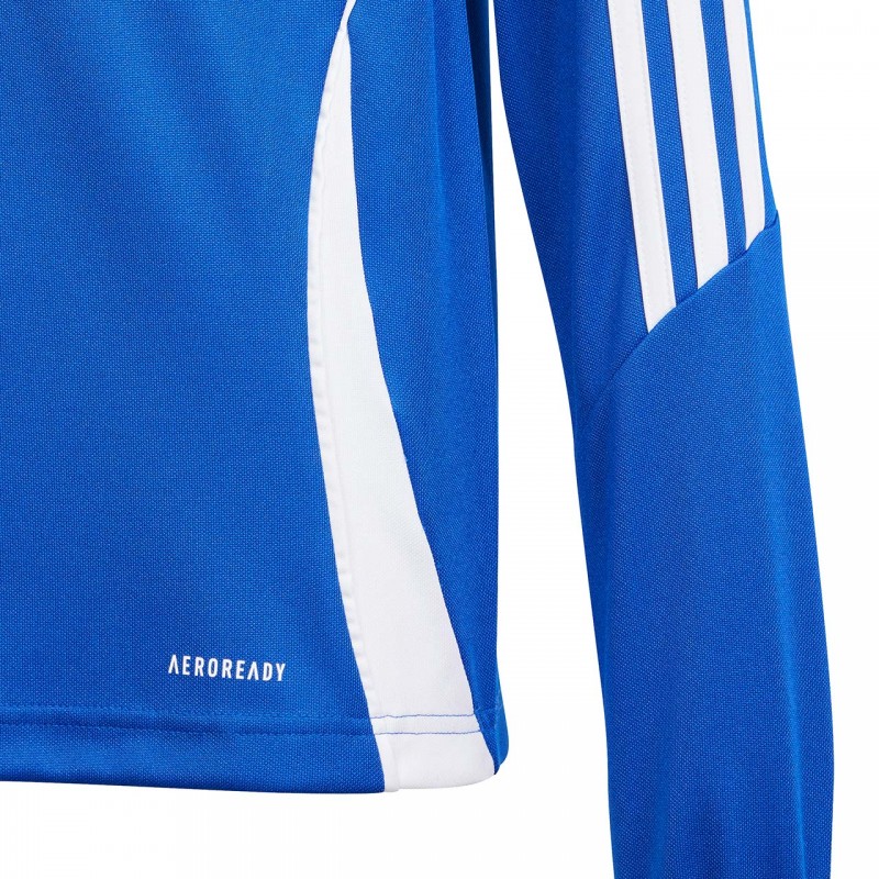 Dres piłkarski dla dzieci Adidas Tiro 24 Training 1/2 Zip Niebieski/Czarny